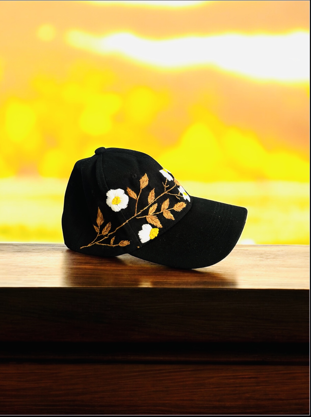 Embroidered Floral Baseball Caps - Image 3